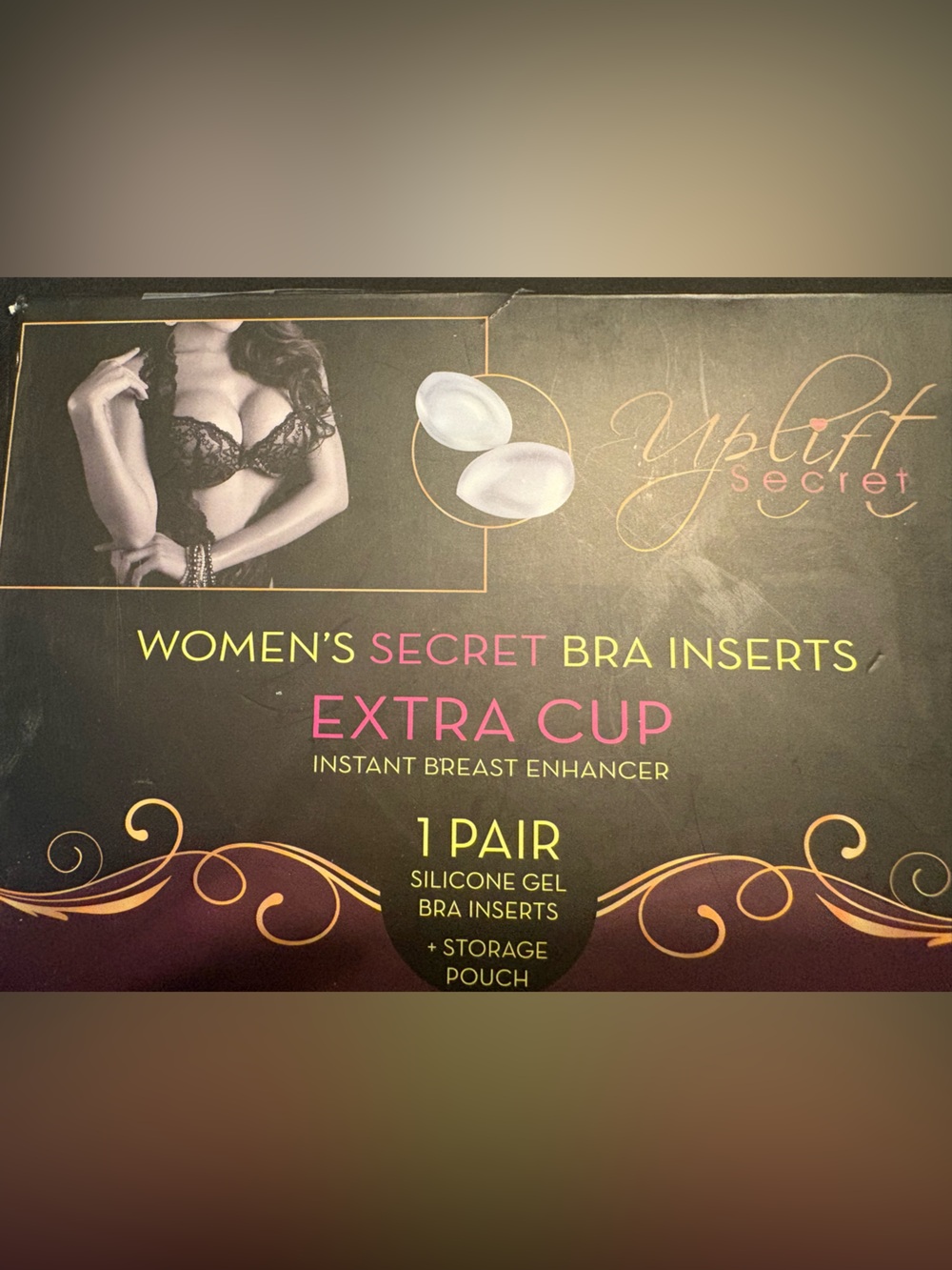 Women's Extra Cup Silicone Bra Inserts - Clear (1 Pair)